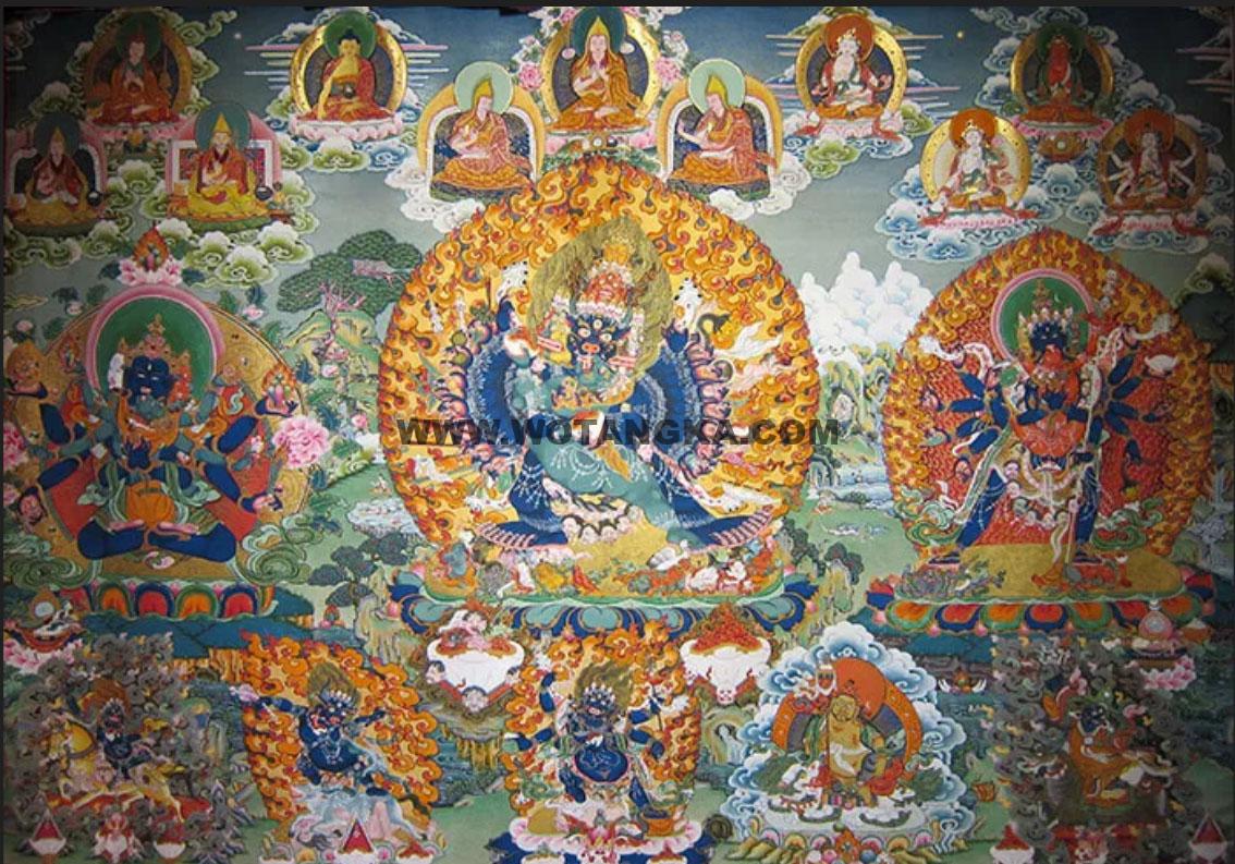 沃唐卡编号AC13295：大威德金刚