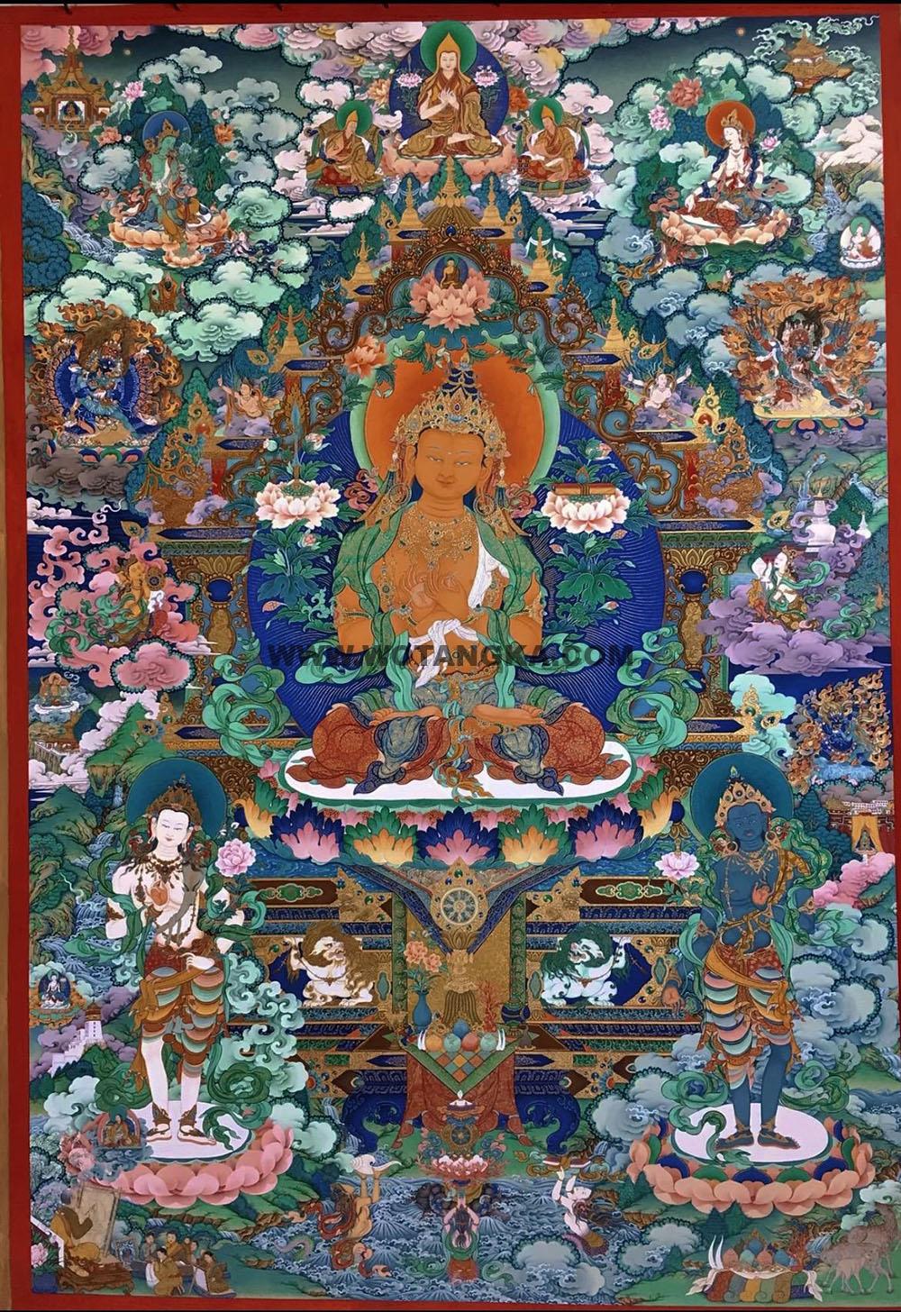 沃唐卡编号AC23637：文殊菩萨