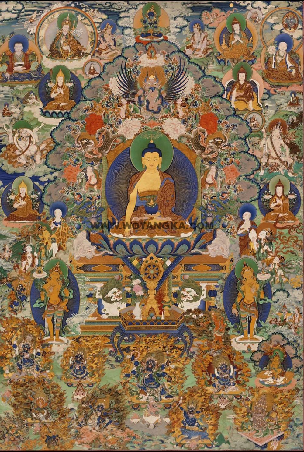沃唐卡编号AC27160：释迦牟尼佛
