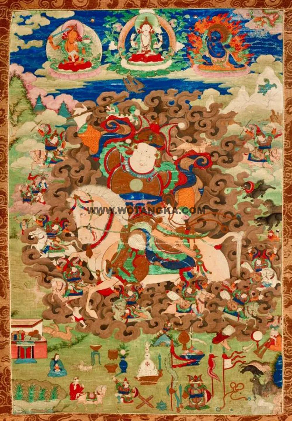 沃唐卡编号AC57510：格萨尔王