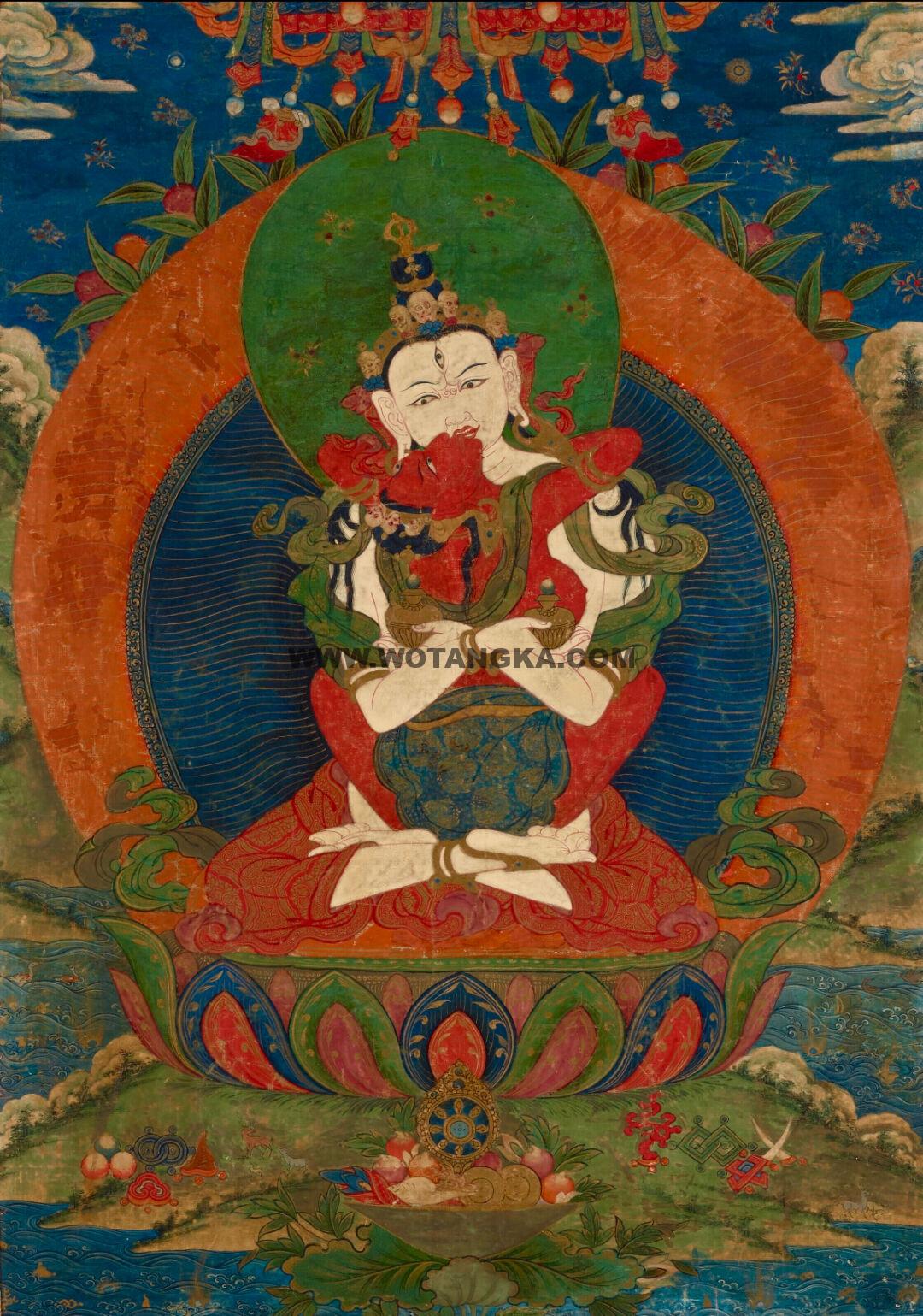 沃唐卡编号AC62213：寿持明胜乐