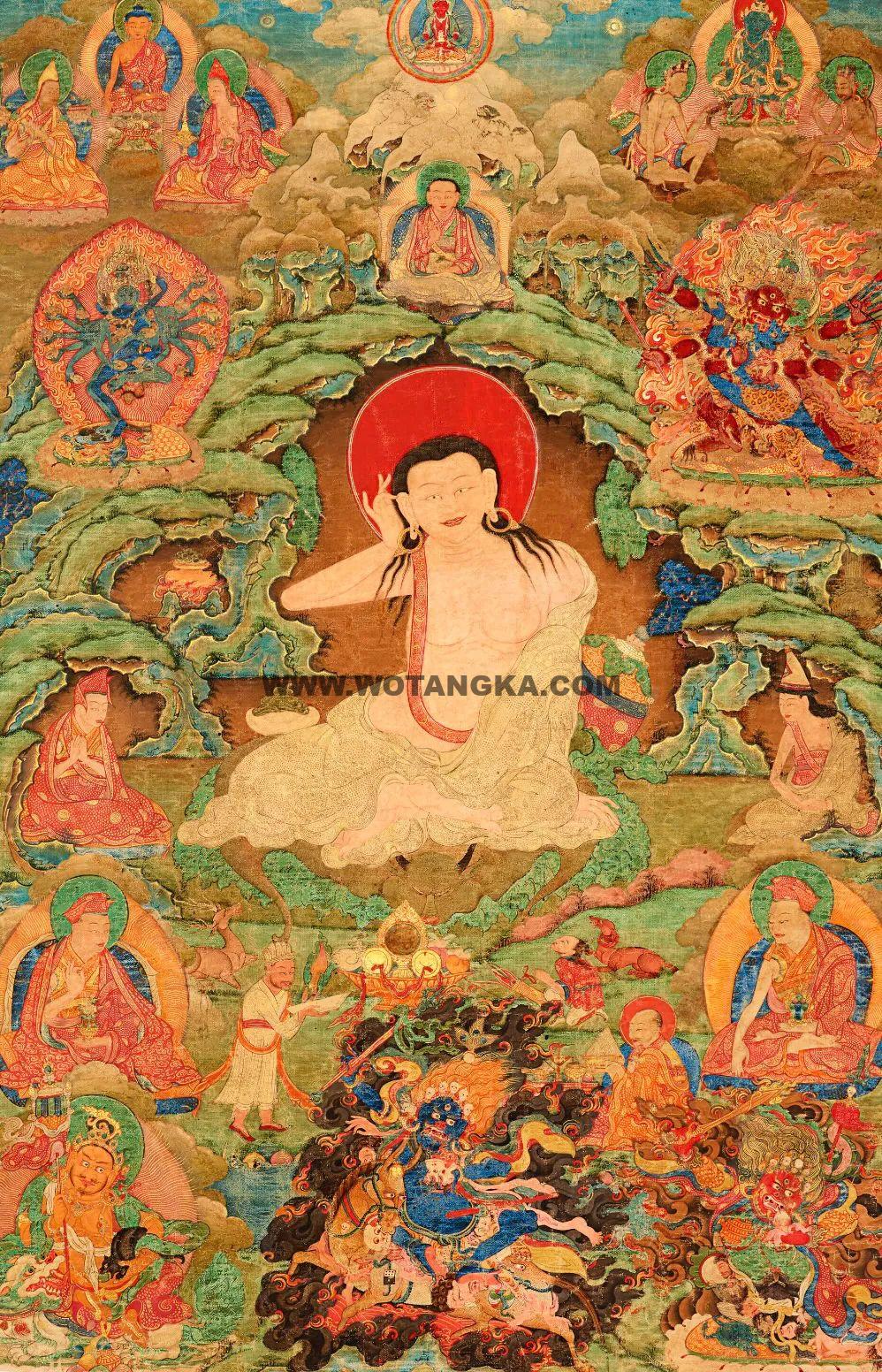 沃唐卡编号AC66838：米拉日巴尊者