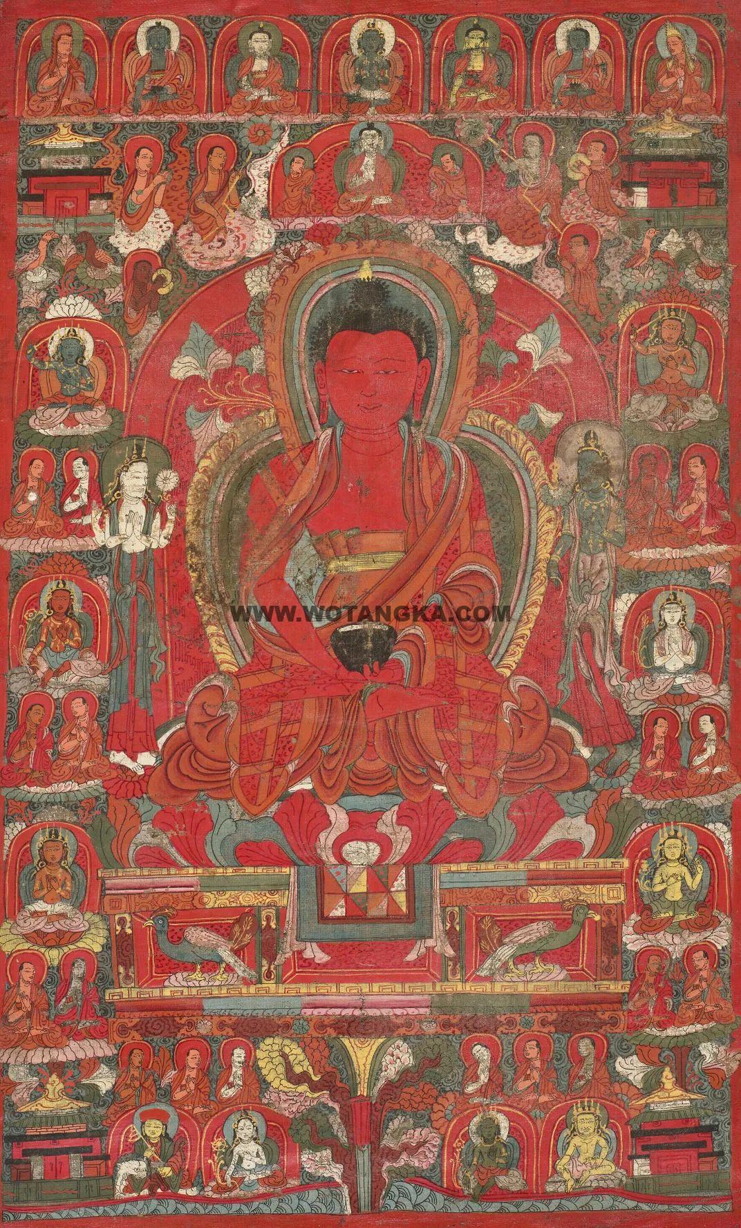 沃唐卡编号AC76917:无量寿佛