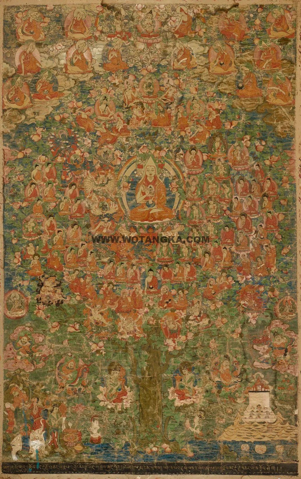 沃唐卡编号AC78749：宗喀巴大师