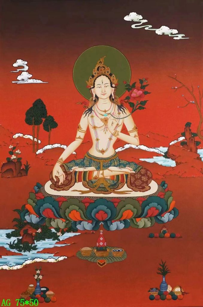 编号138-149139：嘎玛嘎赤-白度母（75*50CM左右）