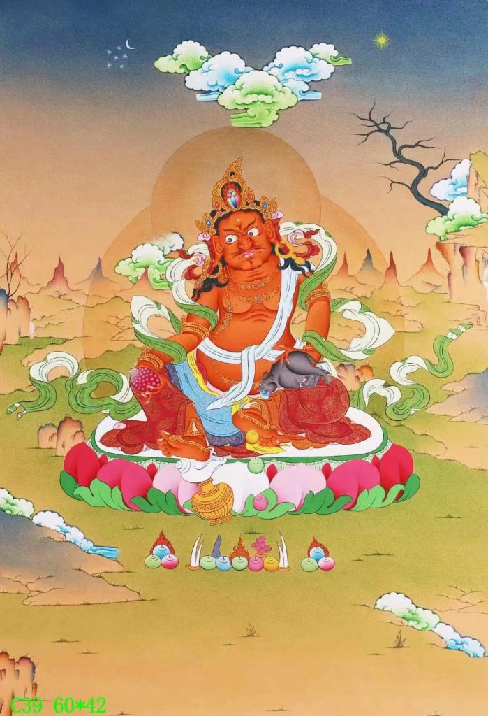 编号138-923768：嘎玛嘎赤-黄财神（60*42CM左右）