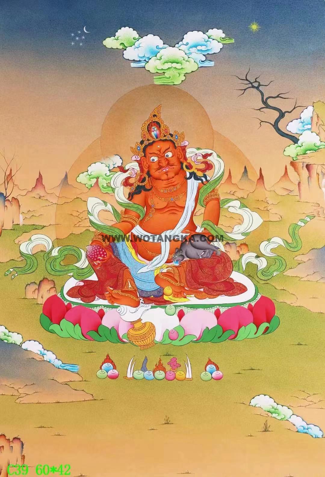 编号138-923768:嘎玛嘎赤-黄财神(60*42CM左右)