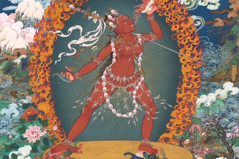 编号188-968741：彩绘唐卡-那洛空行母（100*70CM左右）