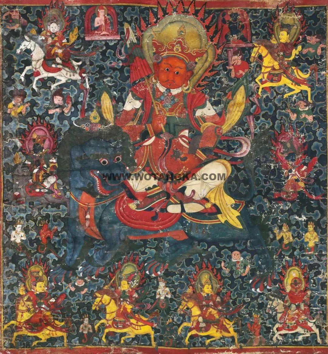 沃唐卡编号AC29045:多闻天王