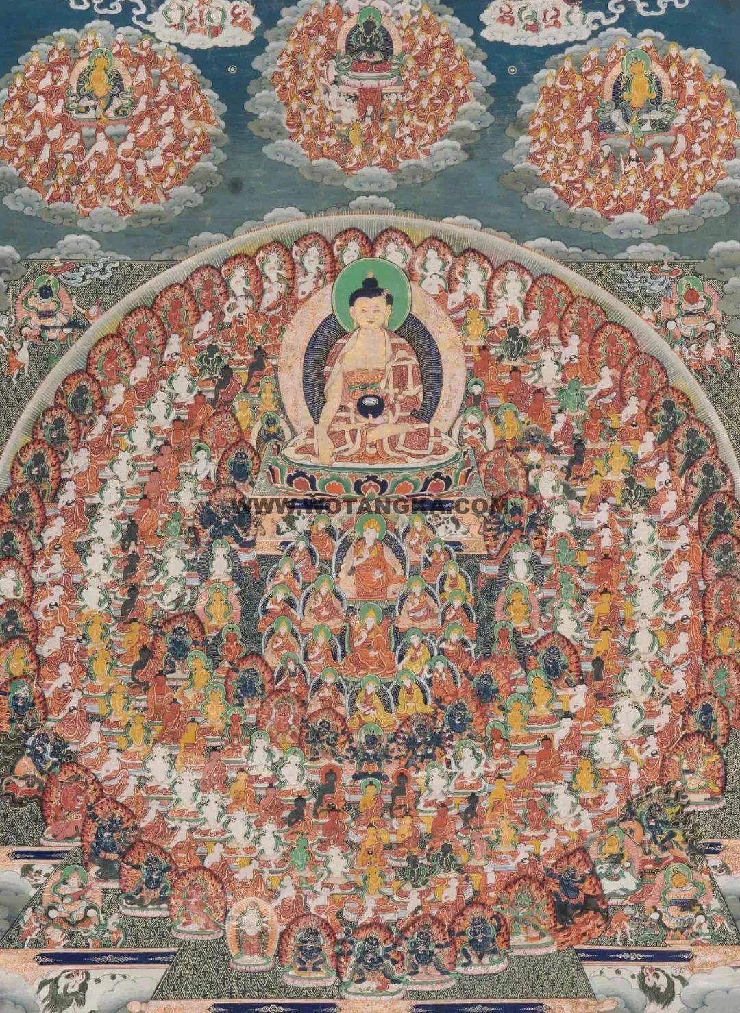 沃唐卡编号AC39528：格鲁派皈依境