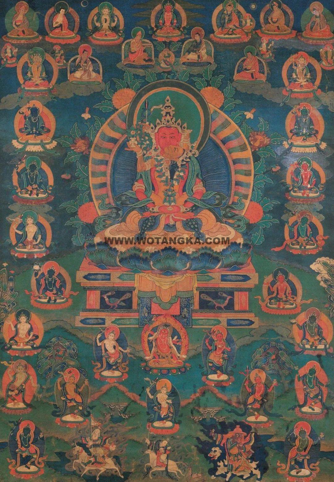 沃唐卡编号AC63135：双身无量寿佛