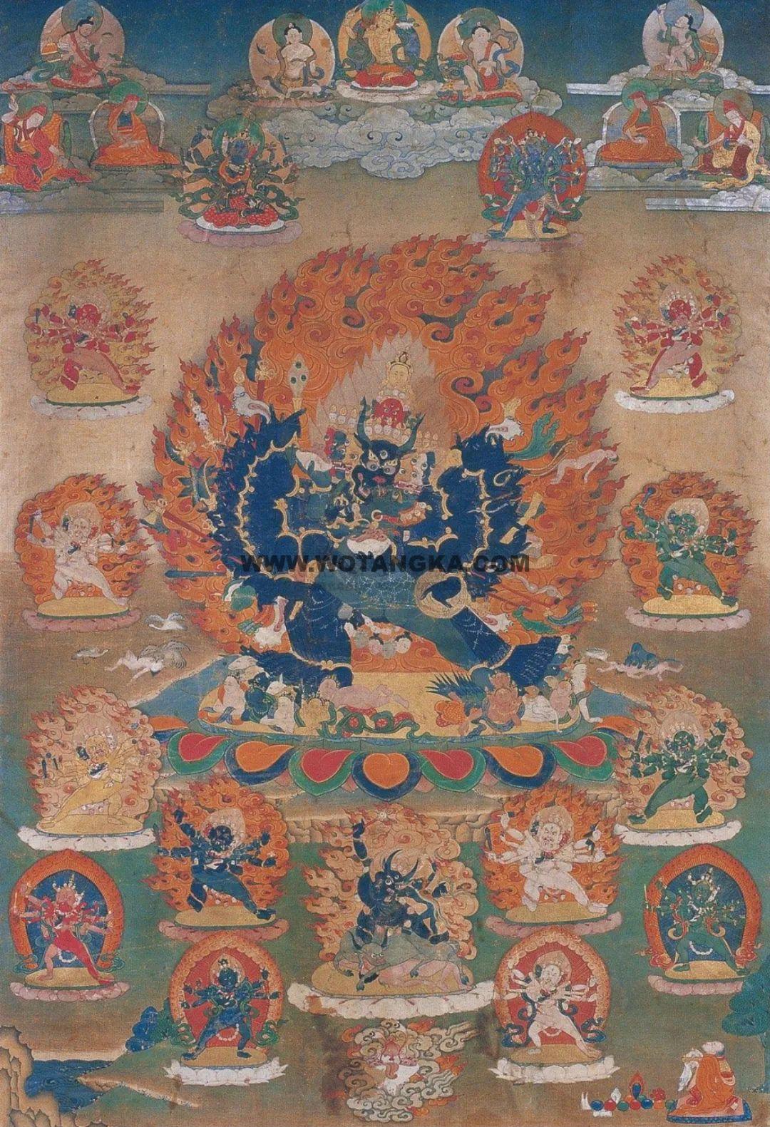 沃唐卡编号AC70322：大威德金刚