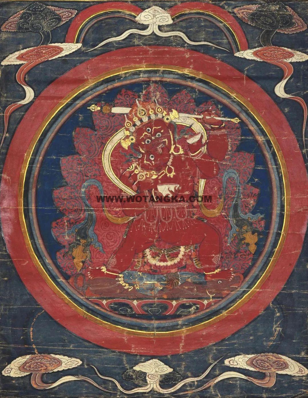 沃唐卡编号AC82332：红阎摩敌