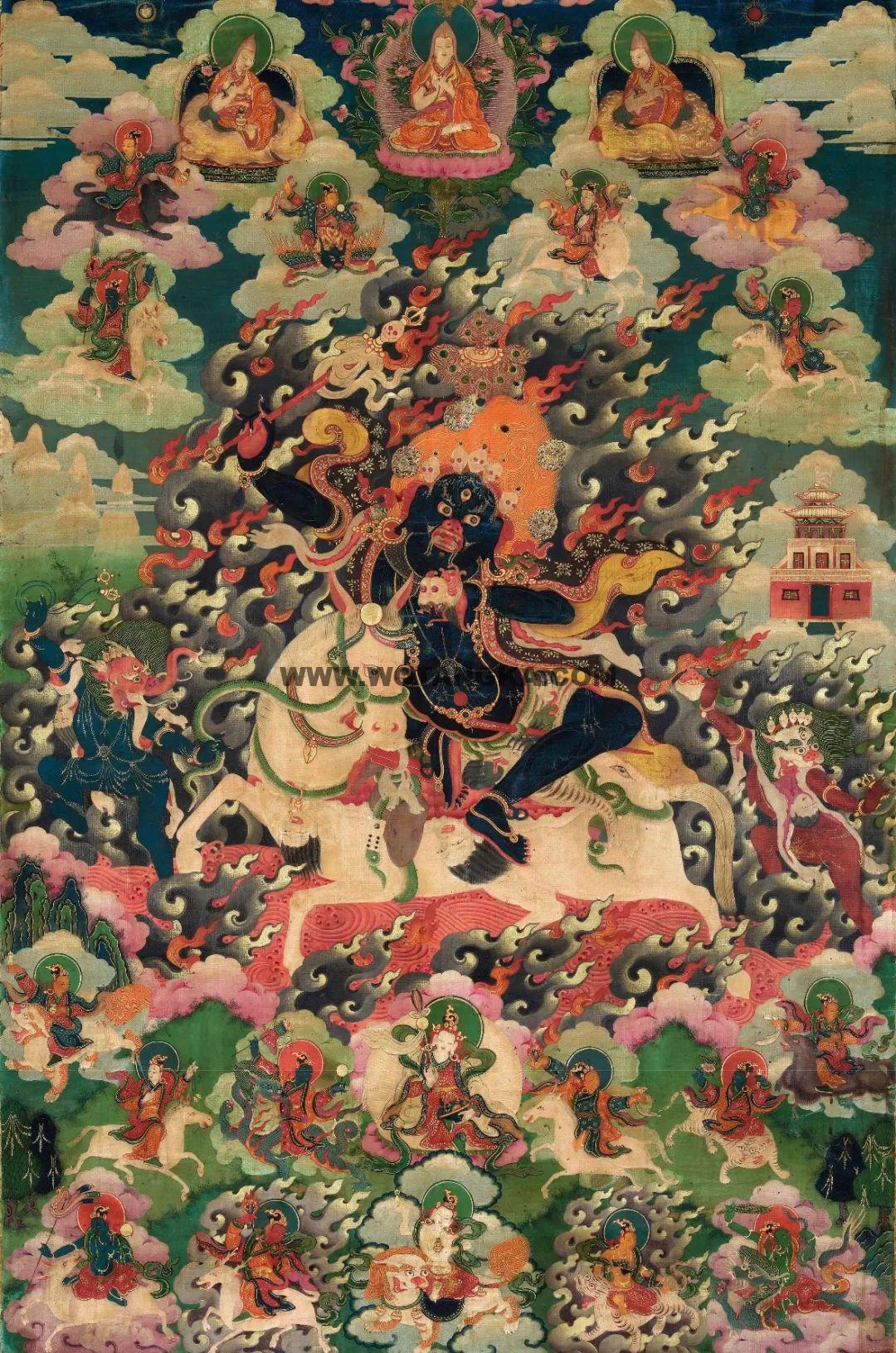 沃唐卡编号AC87838：吉祥天母