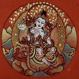 2024.06.24-红金圆形小嘎乌唐卡(匝嘎利)推荐与赏析