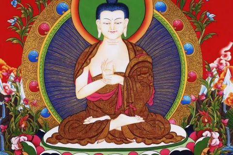 编号138-655770：彩绘唐卡-大日如来（74*50CM左右）