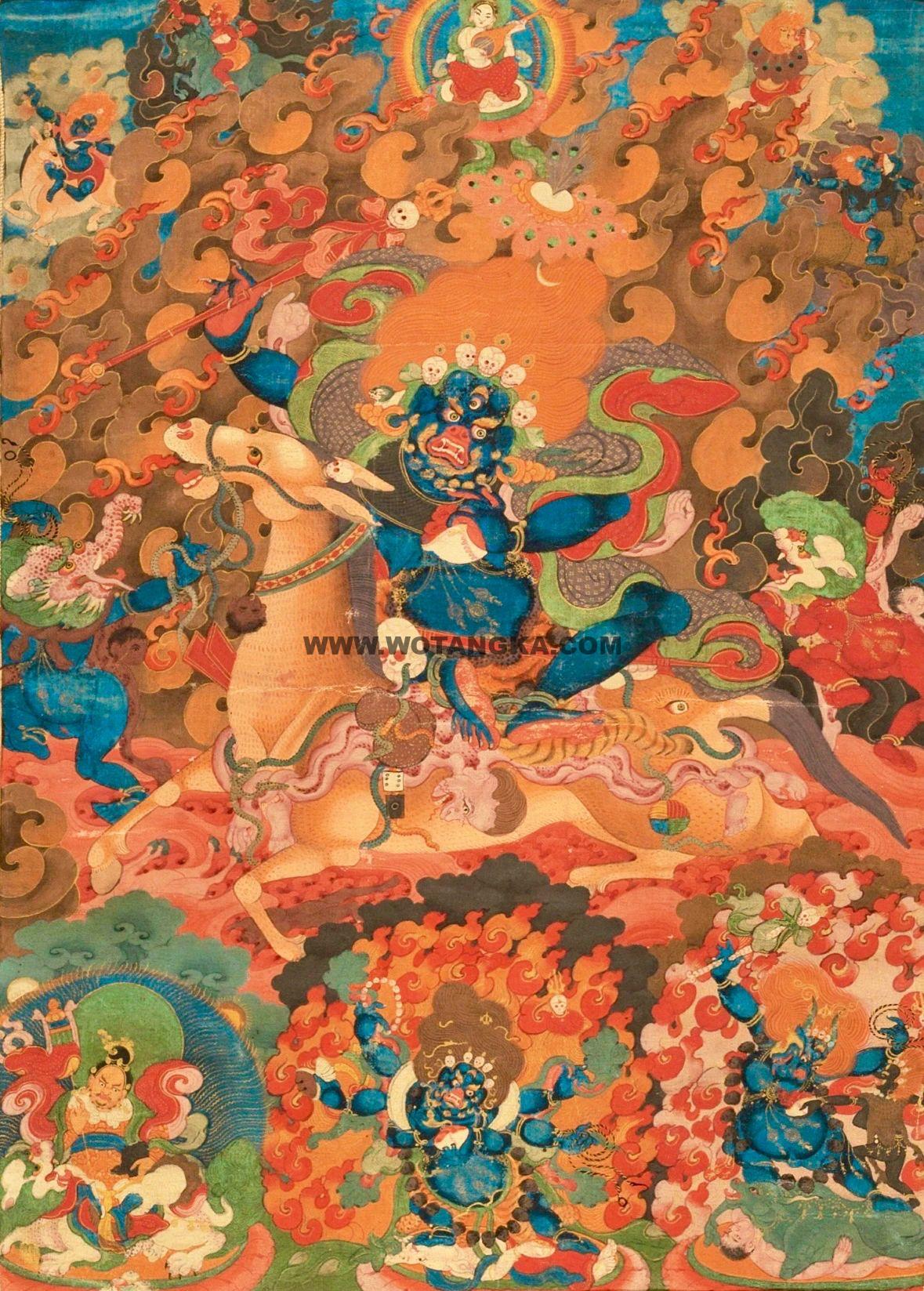 沃唐卡编号AC11486：吉祥天母