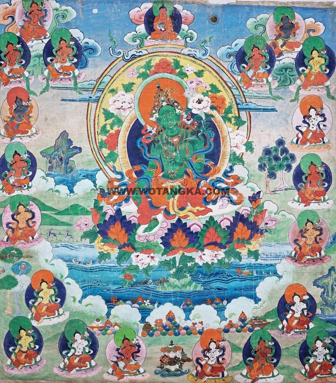 沃唐卡编号AC38189:二十一度母