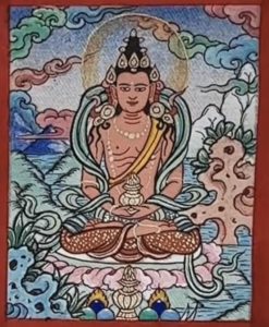 编号118-1374764：彩绘小唐卡-长寿佛（长方形·5*4CM左右）