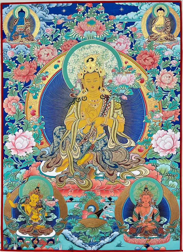 编号188-675148：彩绘唐卡-普贤菩萨（80*60CM左右）