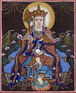 编号118-9090519：彩绘小唐卡-地藏王菩萨（长方形·5*4CM左右）