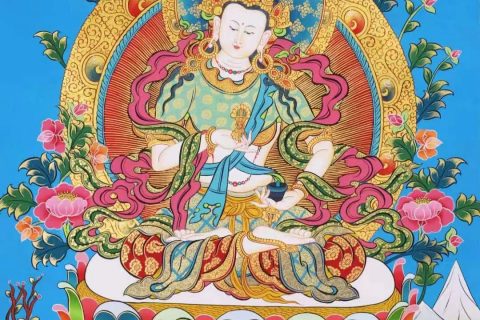 编号138-361604：彩绘唐卡-金刚萨埵（60*45CM左右）