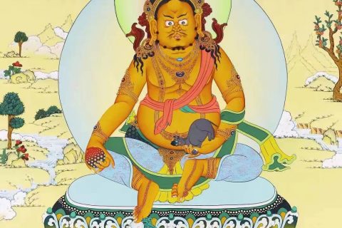 编号138-461854：嘎玛嘎赤-黄财神（75*50CM左右）