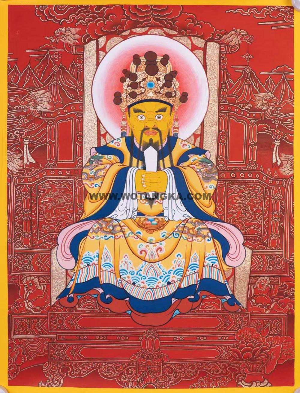 编号188-361604:红金唐卡-龙五爷(30*20CM左右)