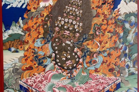 编号188-986924：彩绘唐卡-惹呼拉（80*60CM左右）