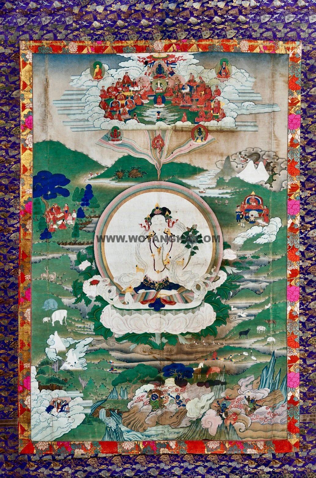 沃唐卡编号AC12752：白度母‍‍‍