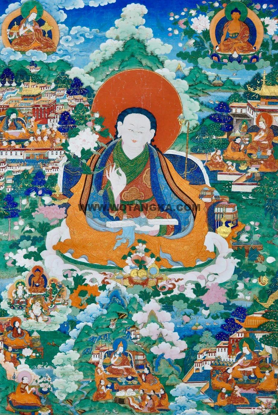 沃唐卡编号AC15325：仲敦巴