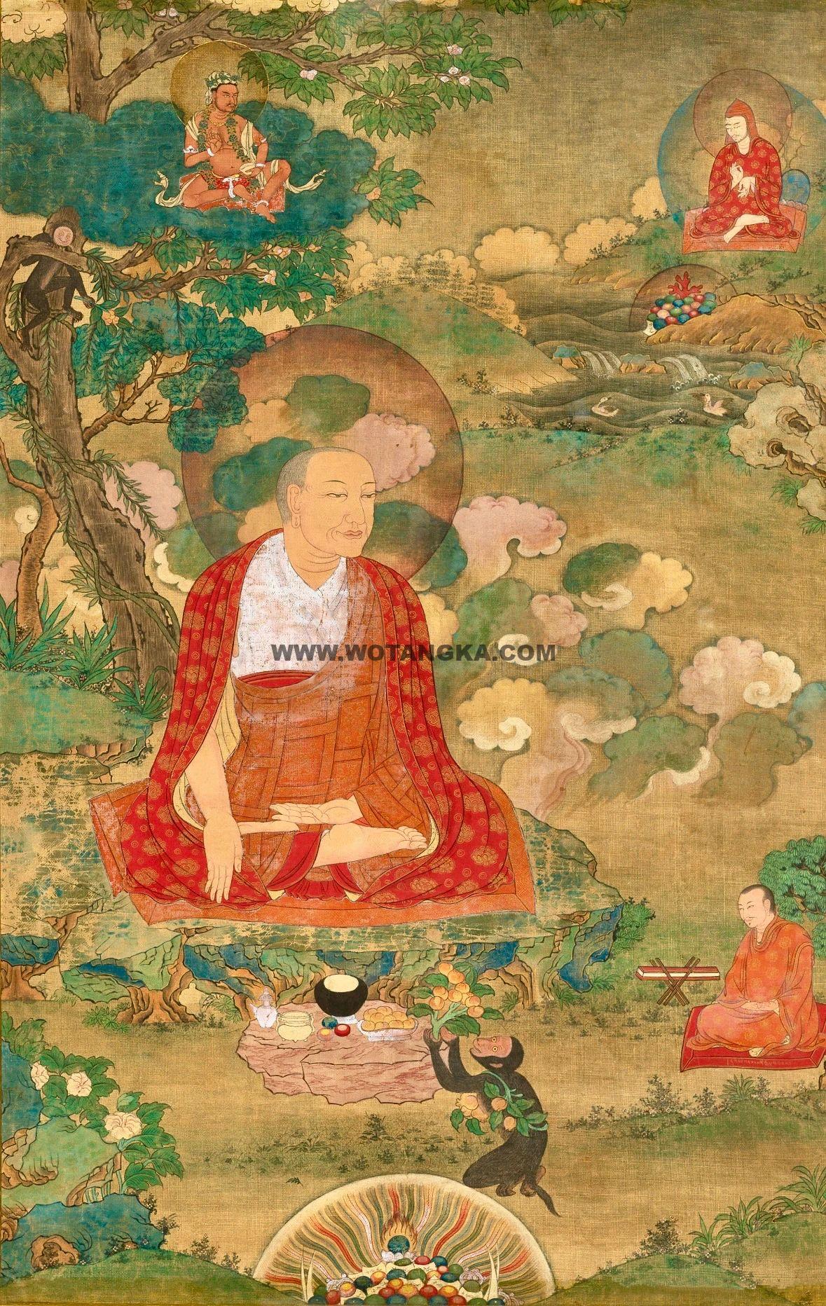 沃唐卡编号AC16688：上师‍‍‍‍‍‍‍‍