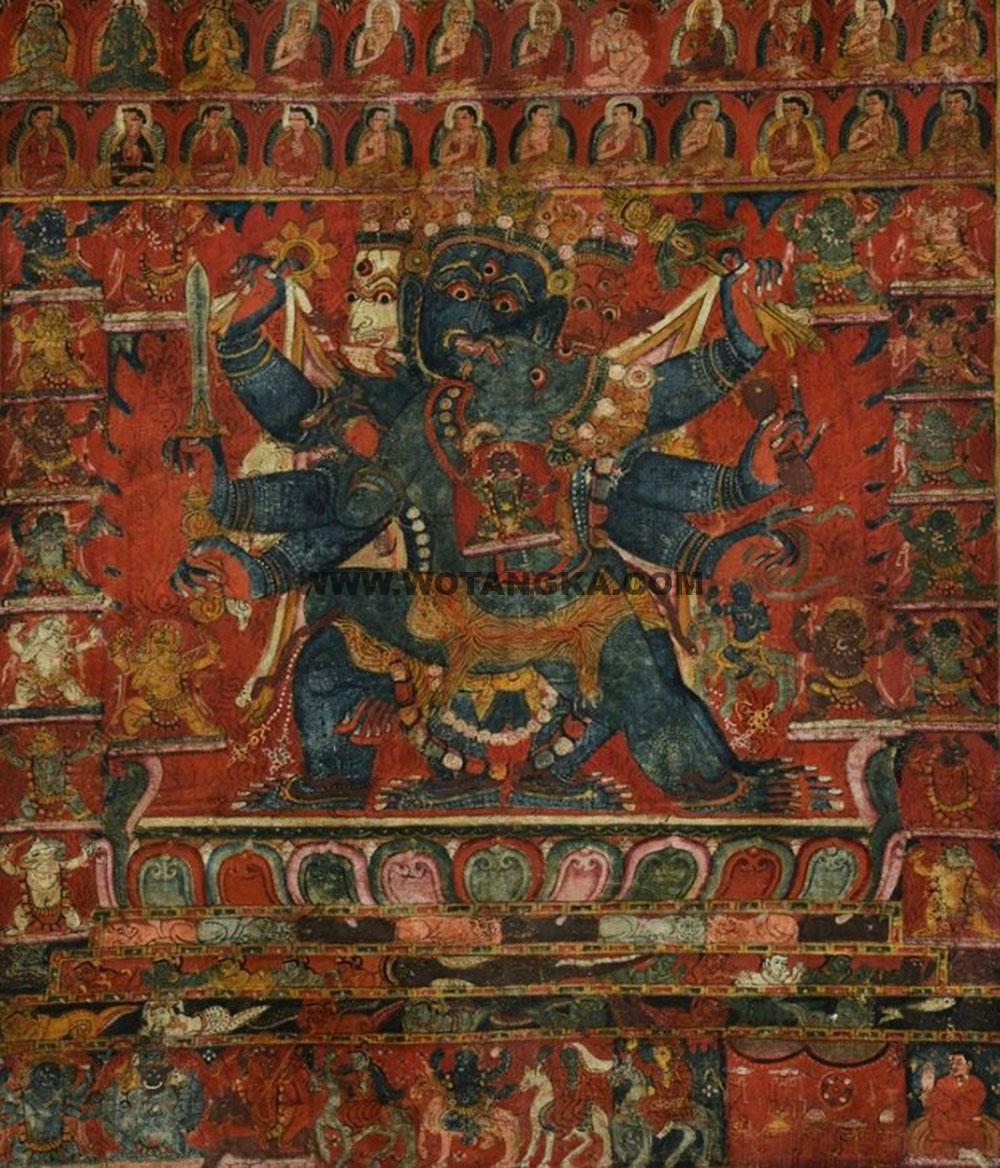 沃唐卡编号AC21098：忿怒文殊