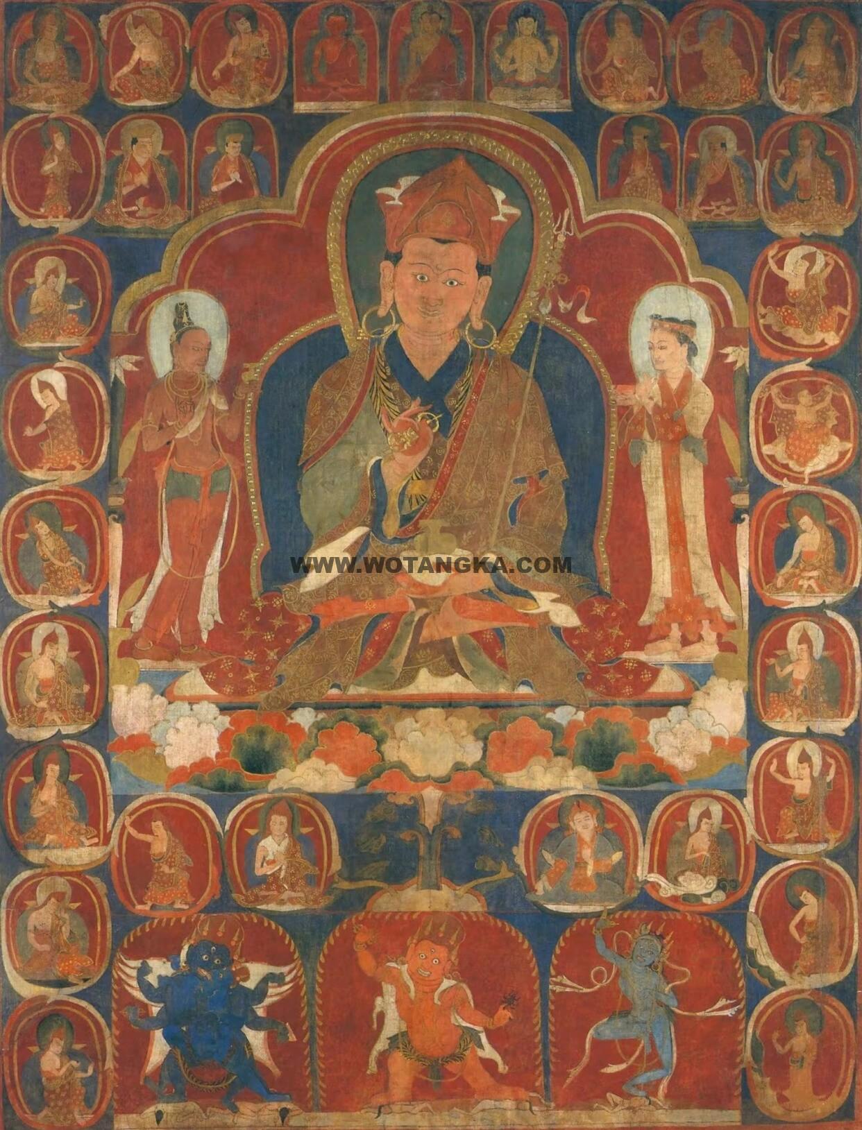 沃唐卡编号AC24783：莲花生大士