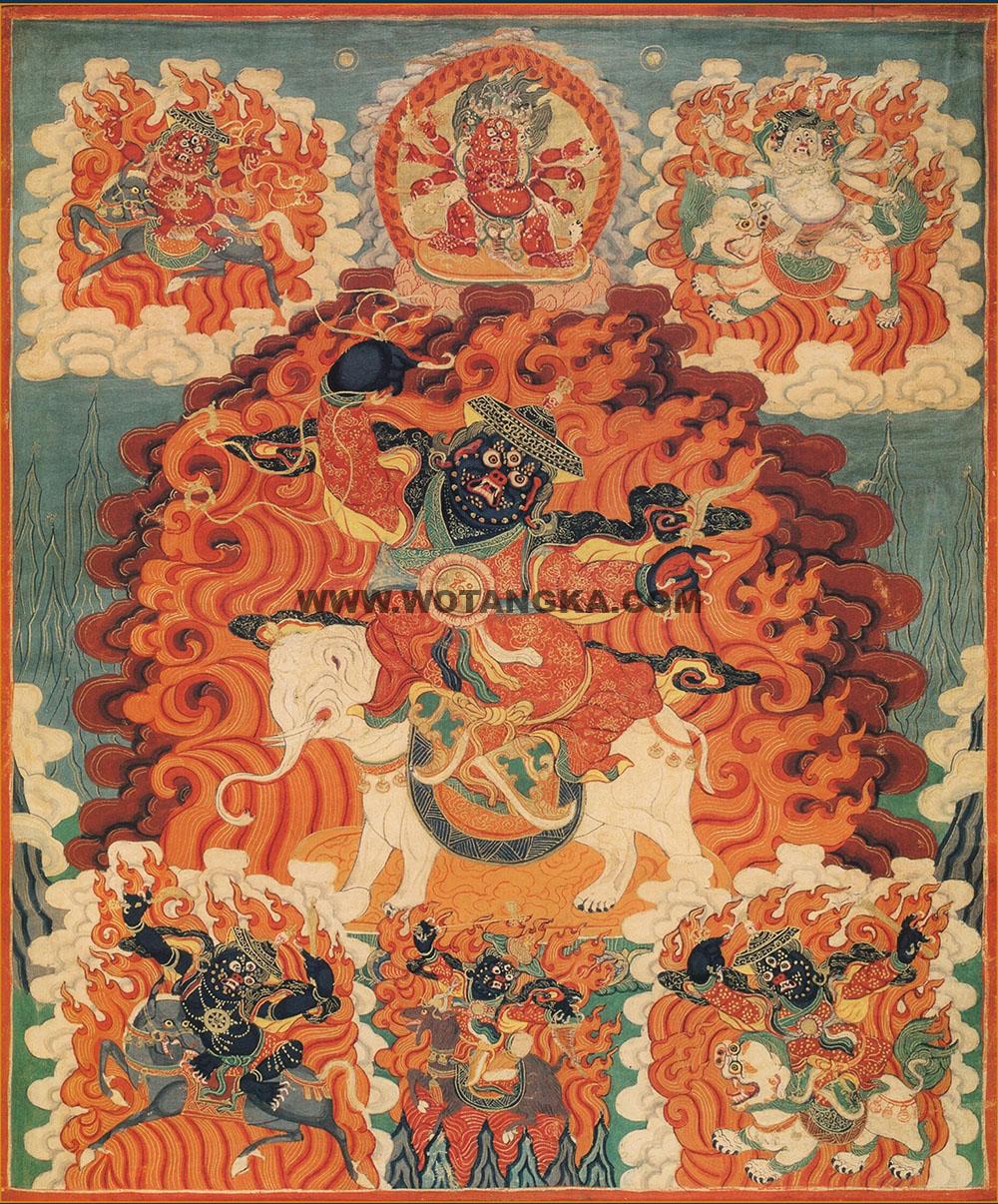 沃唐卡编号AC27263:白哈尔王