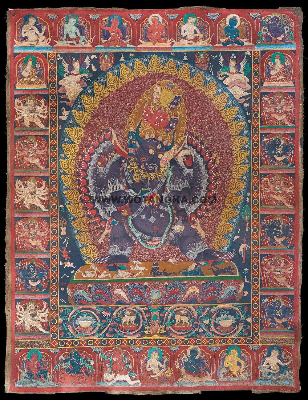 沃唐卡编号AC32032：大威德金刚