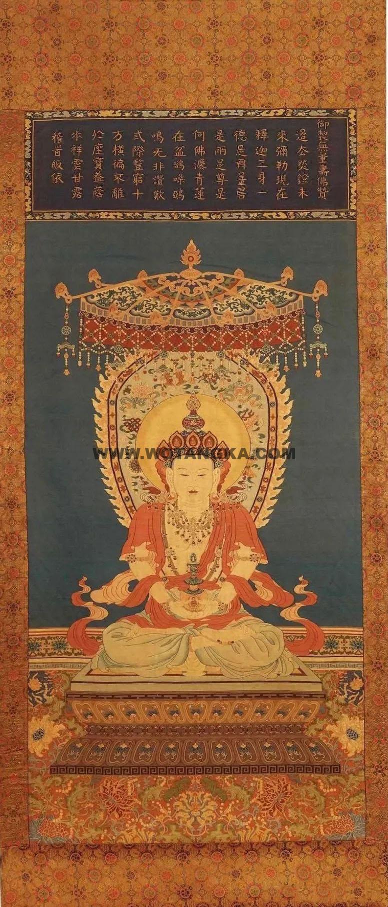 沃唐卡编号AC35154:无量寿佛