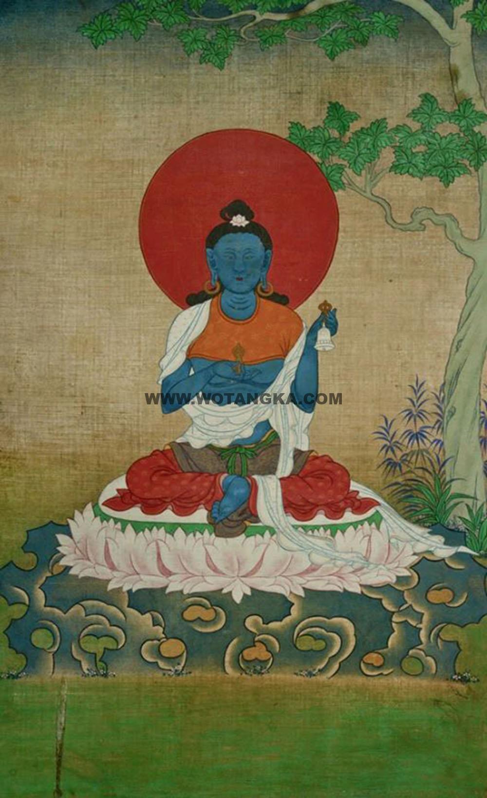 沃唐卡编号AC36941：金刚手菩萨