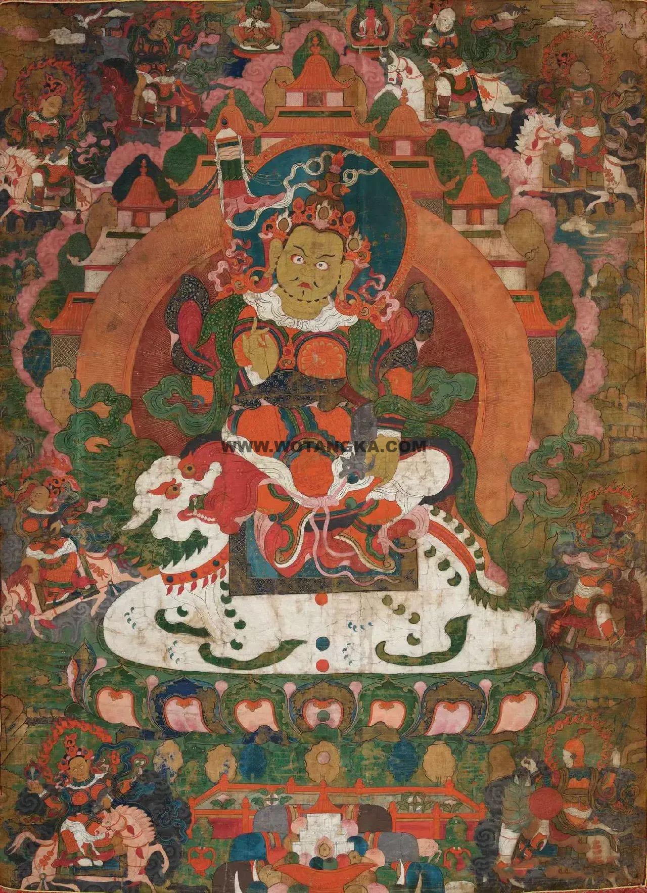 沃唐卡编号AC41131：财宝天王