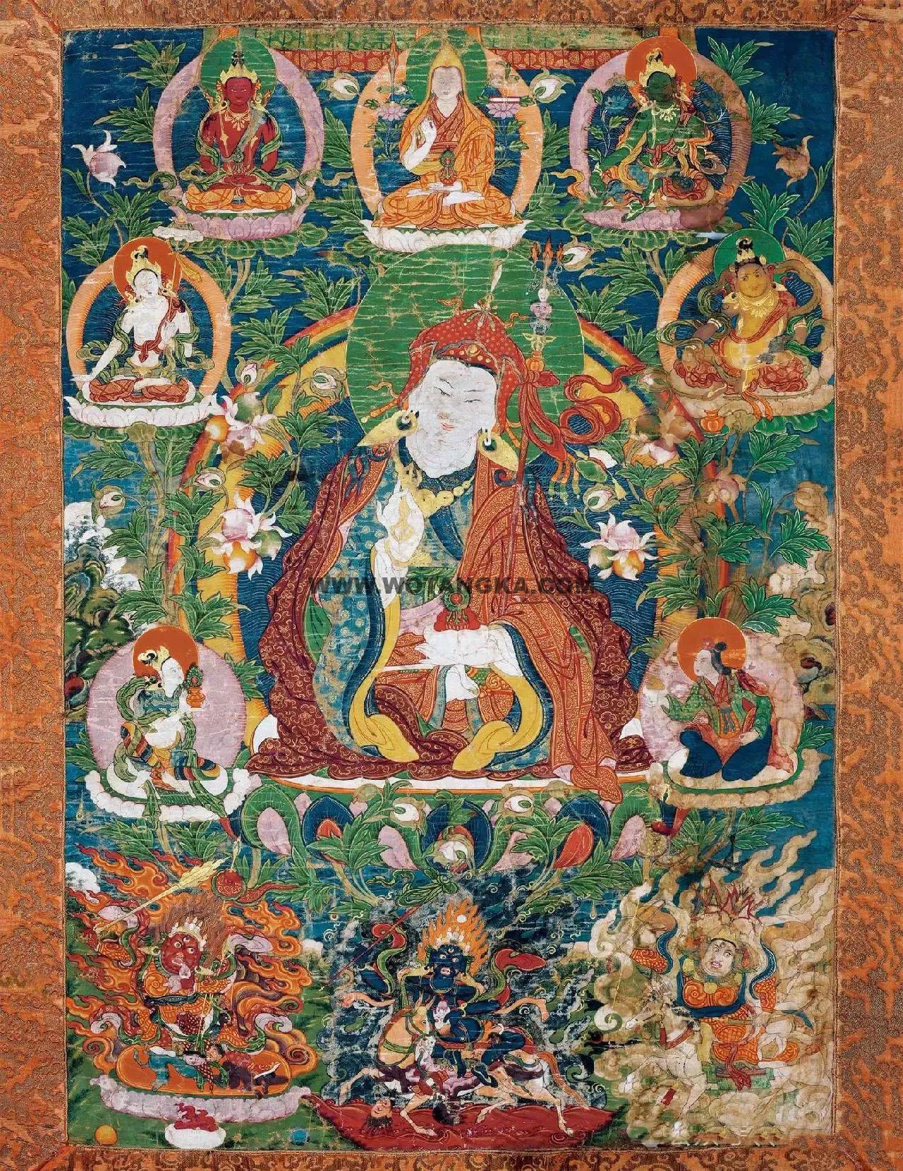 沃唐卡编号AC41563：莲花生大师