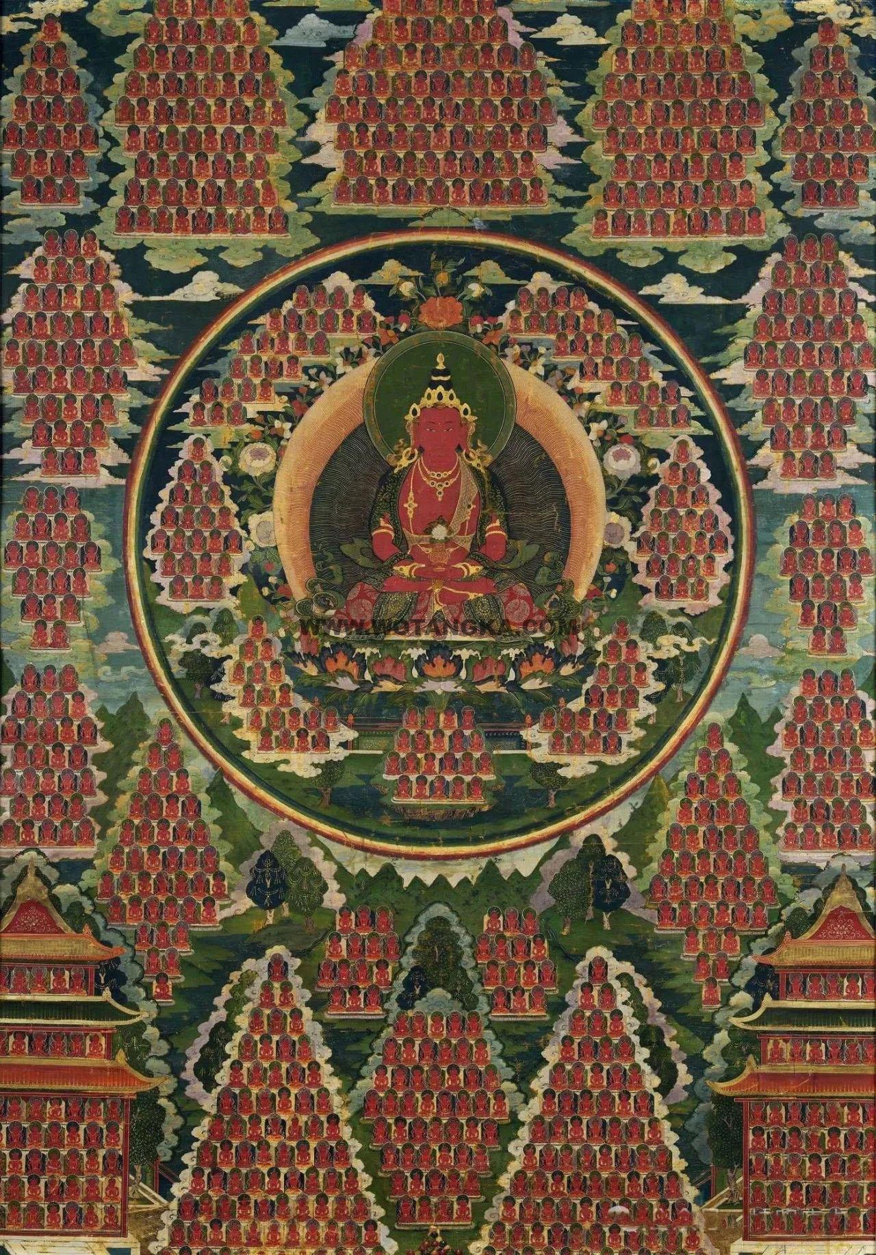 沃唐卡编号AC47332：无量寿佛