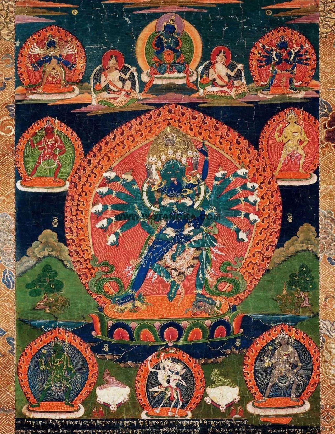 沃唐卡编号AC51850：吉祥喜金刚