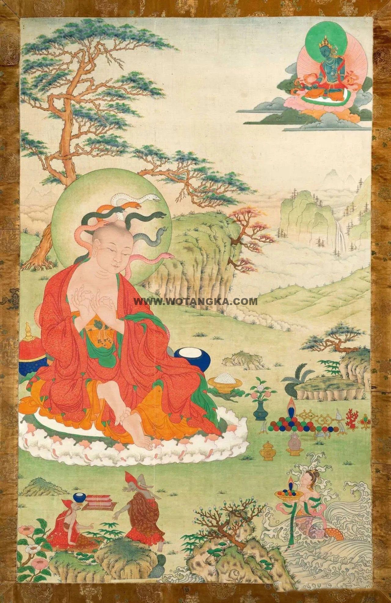 沃唐卡编号AC55753：龙树菩萨