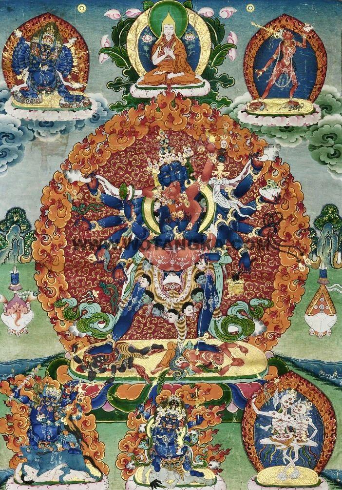 沃唐卡编号AC69886：胜乐金刚