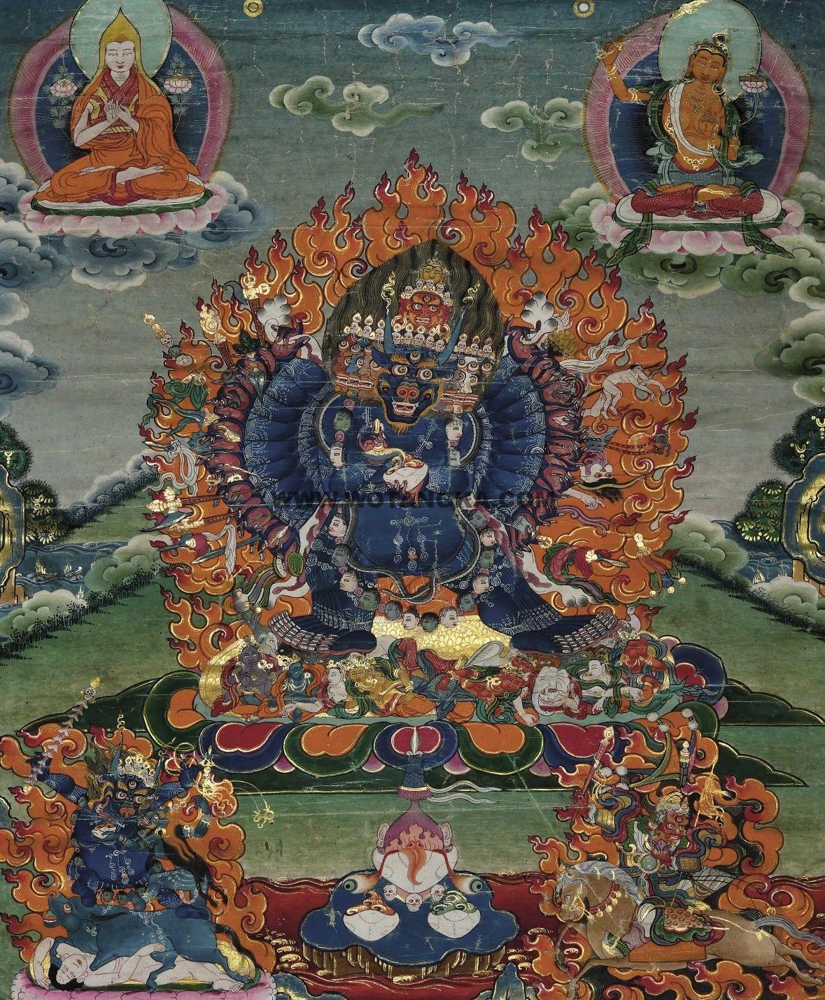 沃唐卡编号AC70286：大威德金刚