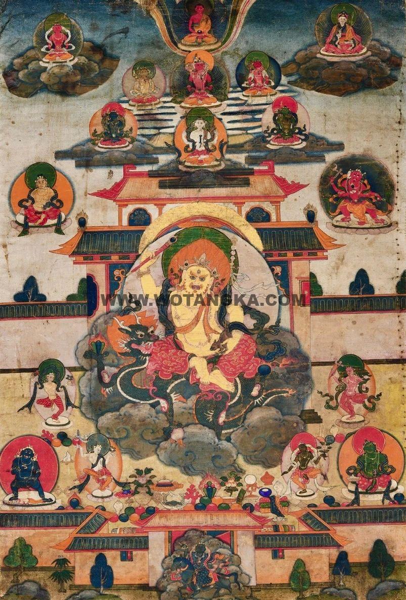 沃唐卡编号AC77254：白财神