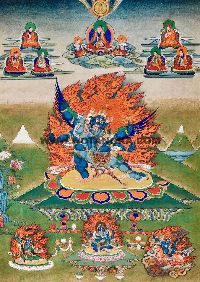 沃唐卡编号AC85730：普巴金刚