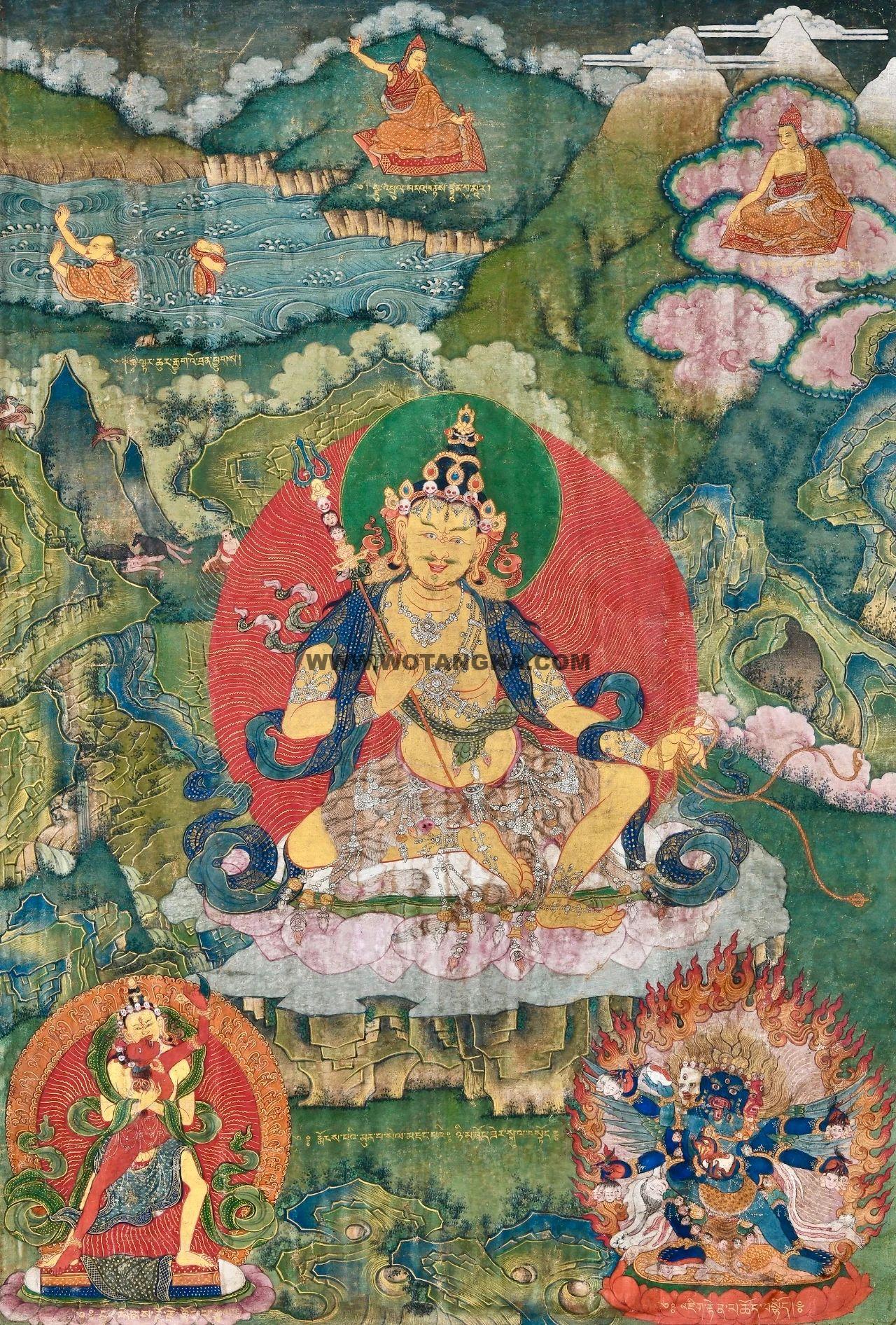 沃唐卡编号AC91299:莲师八变之日光上师