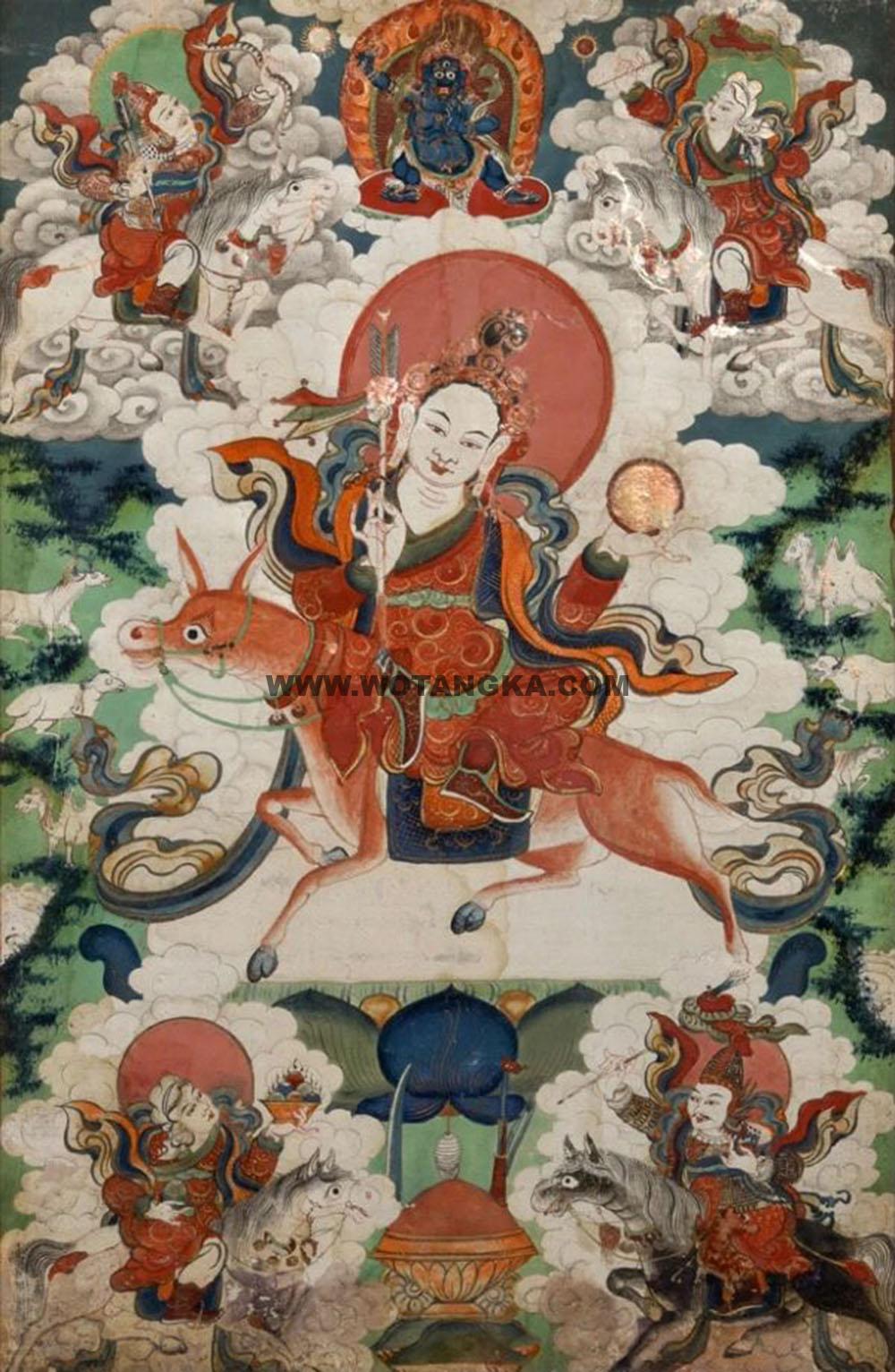 沃唐卡编号AC93216：五守舍神