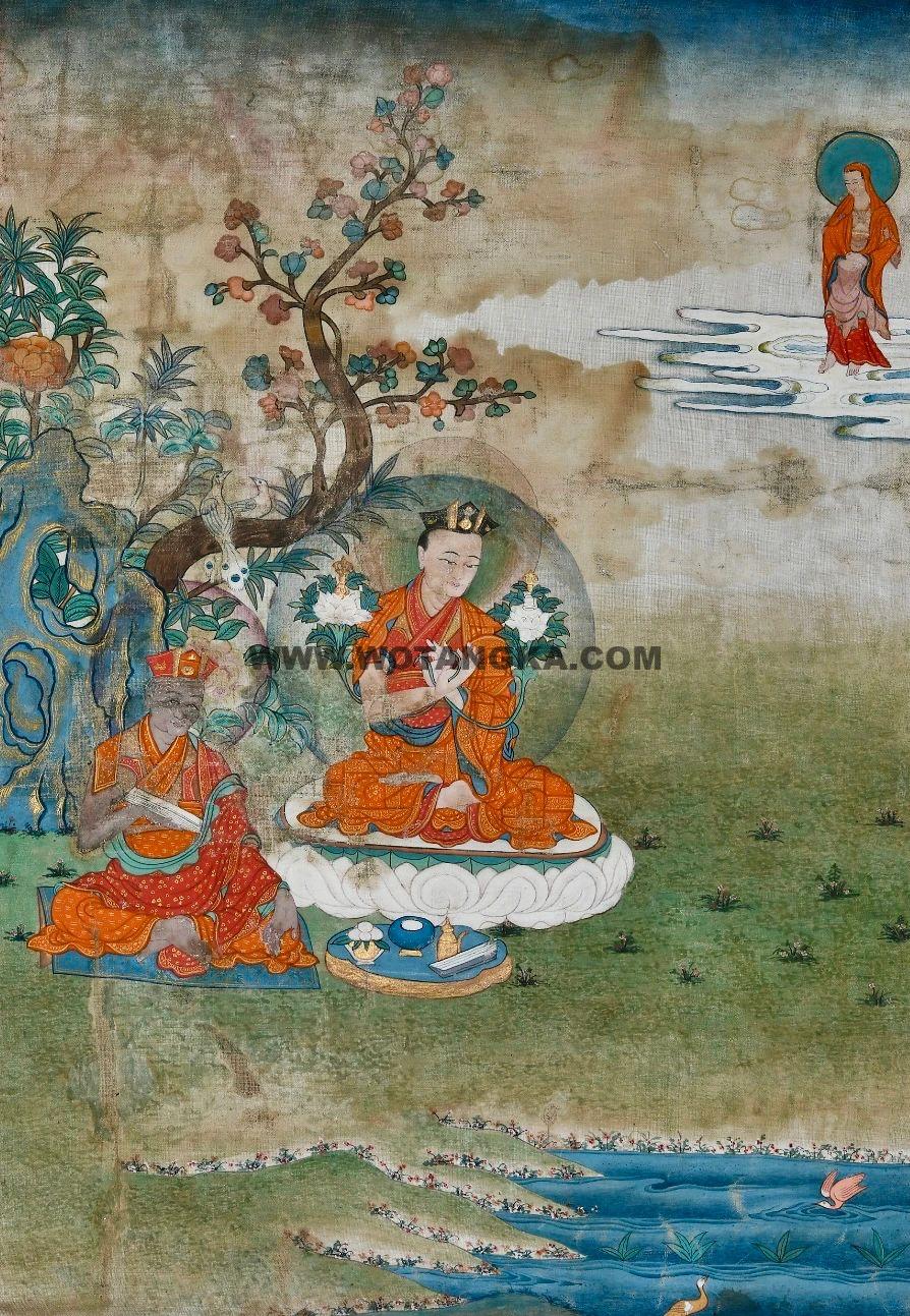 沃唐卡编号AC93916：噶玛巴与夏玛巴